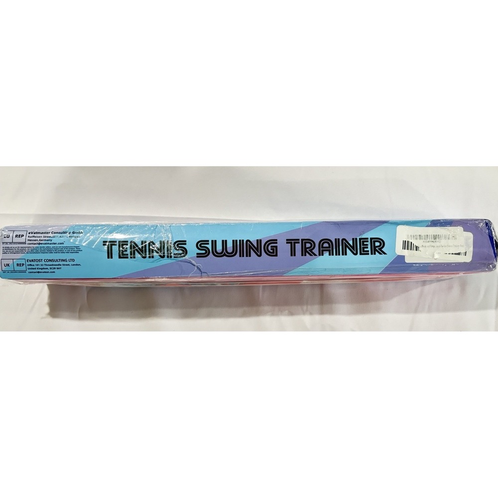MOOJAY Tennis Power Swing Trainer Aid Blue Elastic Power Bar NIB Grip 4.5